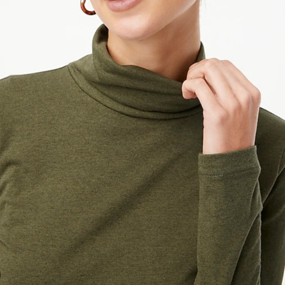 NWT J. CREW | Tissue Turtleneck - Picture 2 of 2